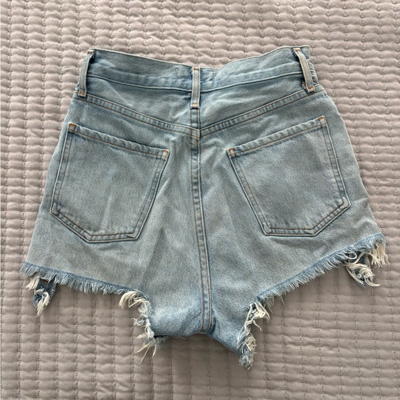 Agolde High Rise Vintage Cut off Distressed Shorts - Picture 3 of 4